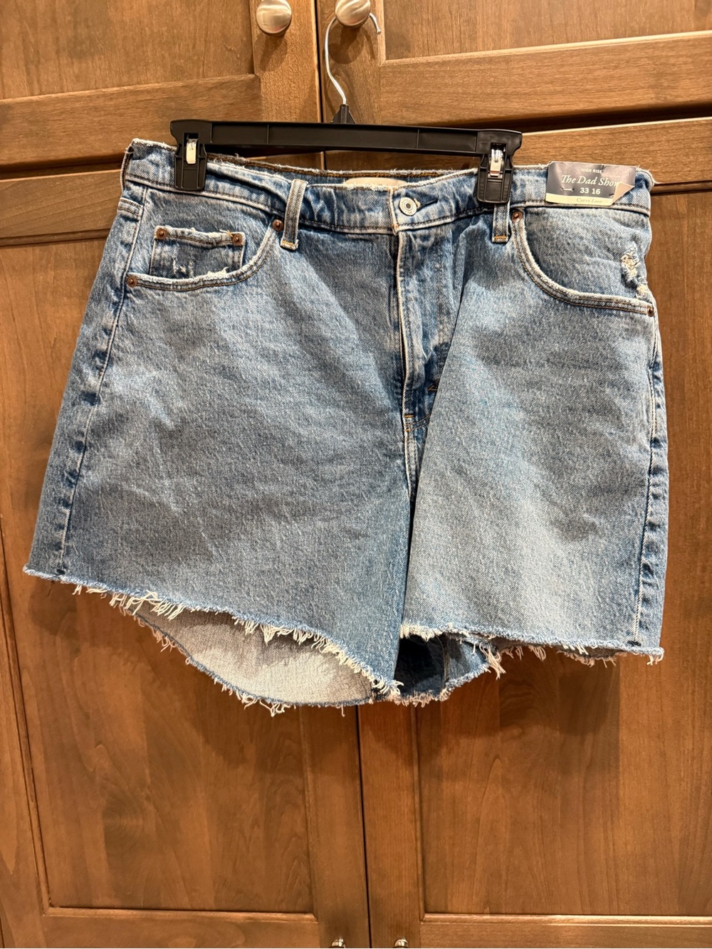 NWT ABERCROMBIE Women's Light Blue Denim Cutoff Shorts